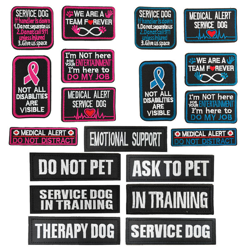 Discover the Perfect Pet Dog Accessories: Embroidered Velcro