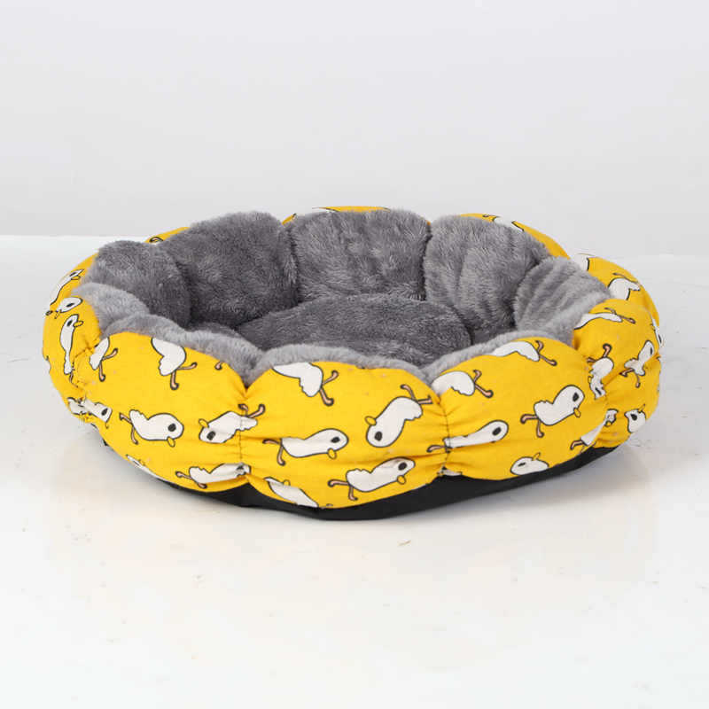 Discover the Comfort of the Calming Donut Round Fluffy Pet Bed