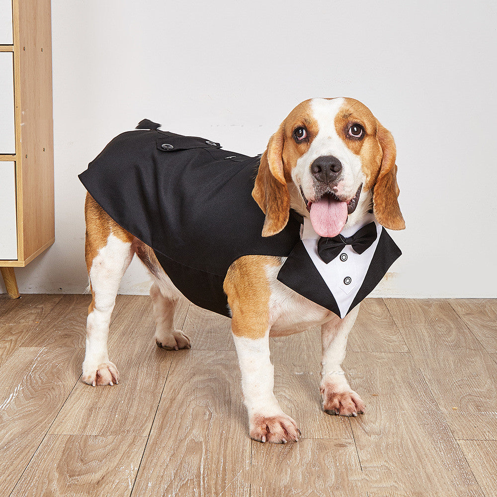 Elevate Your Pet's Style with the Pet Swallowtail Wedding Clothing Suit Jacket