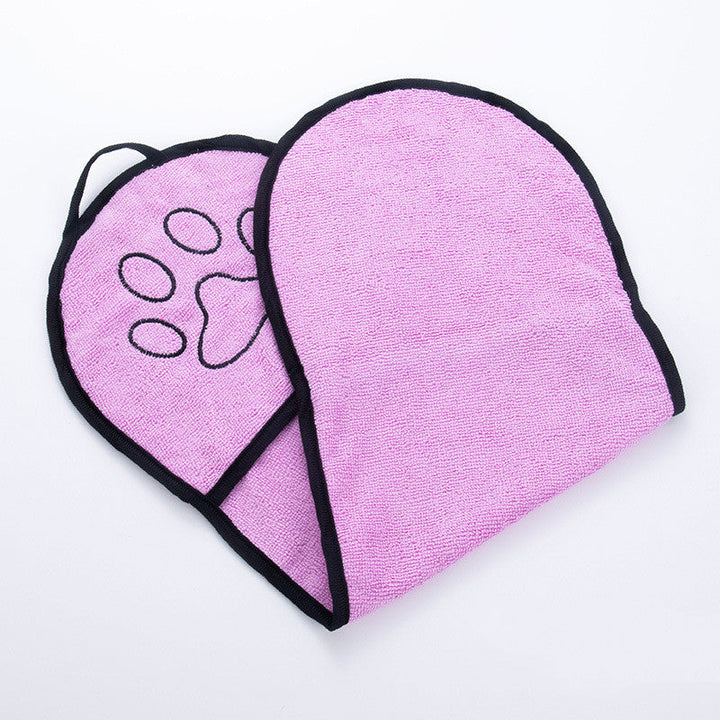 Solid Color Water Pet Bath Towel