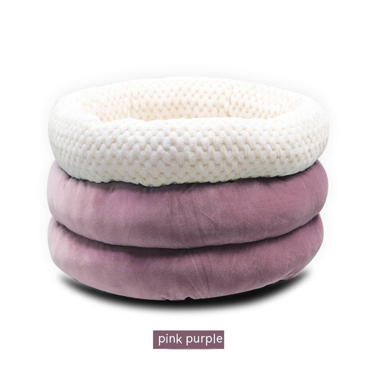 Why Your Pet Deserves the Semi-closed Round Ice Velvet Pet Deep Sleep Bed