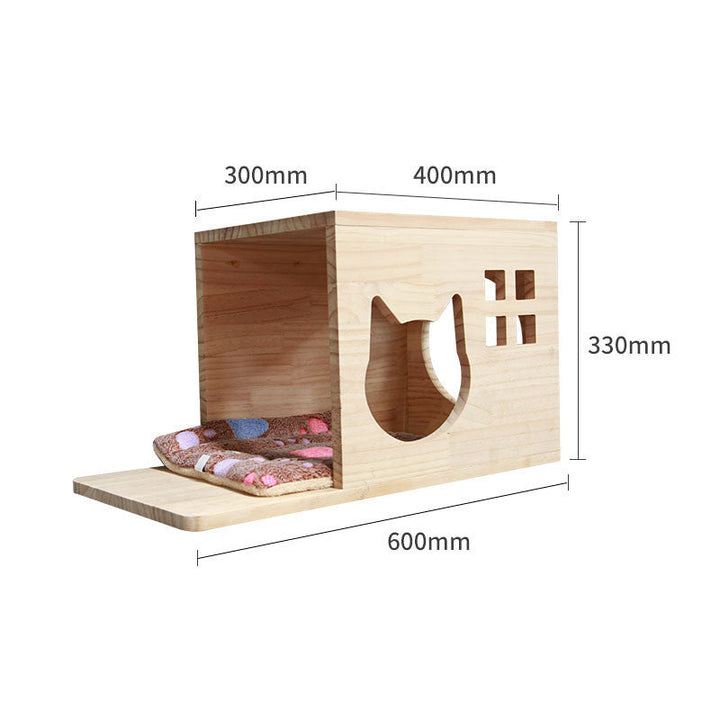 Transform Your Cat's Playtime with Our Solid Wood Climbing Frame