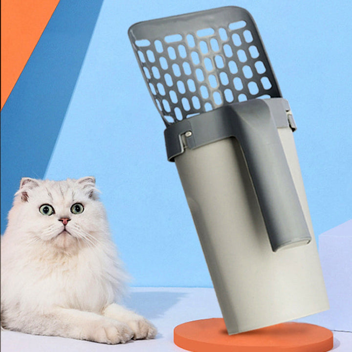 Transform Your Cat Care Routine with the Storage Box Lazy Cat Litter Shovel Set