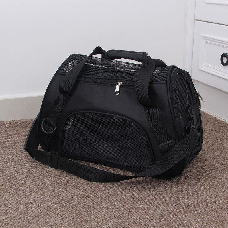 Portable Pet Mesh Carrier Travel Bag