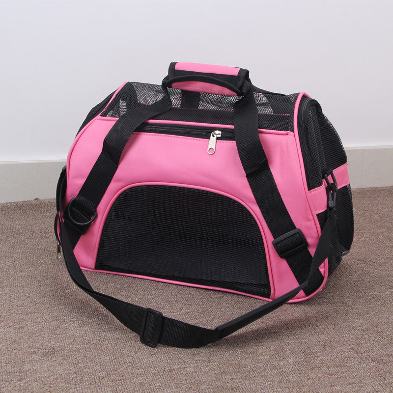 Portable Pet Mesh Carrier Travel Bag