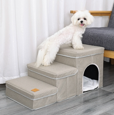 Multifunctional Pet Stairs for Cats and Dogs - Soft and Stylish