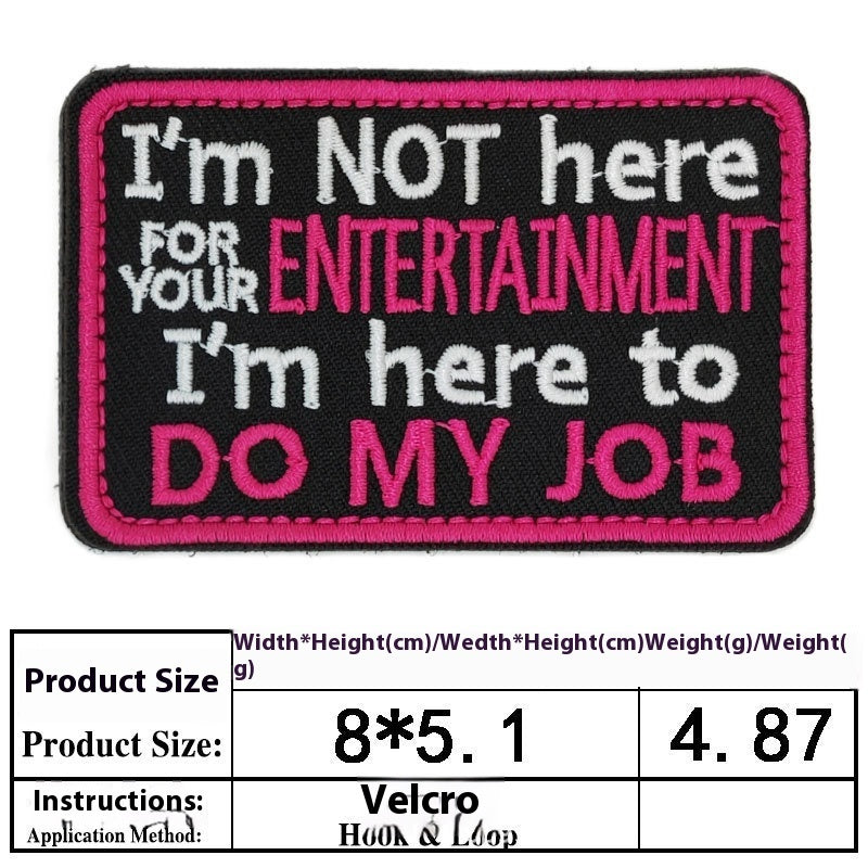 Pet Dog Accessories Embroidered Velcro