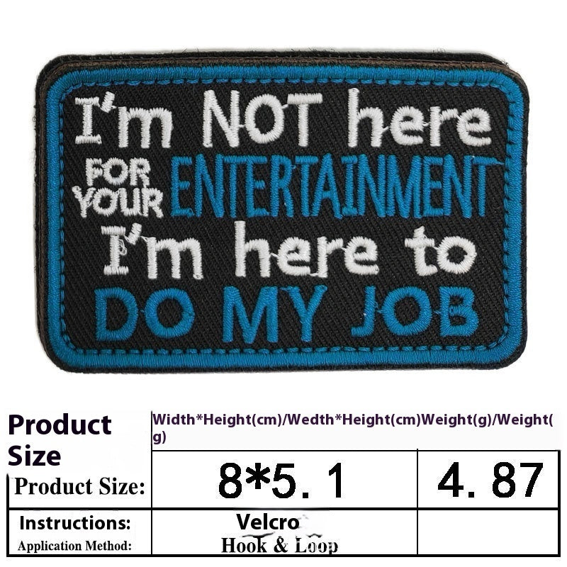 Pet Dog Accessories Embroidered Velcro