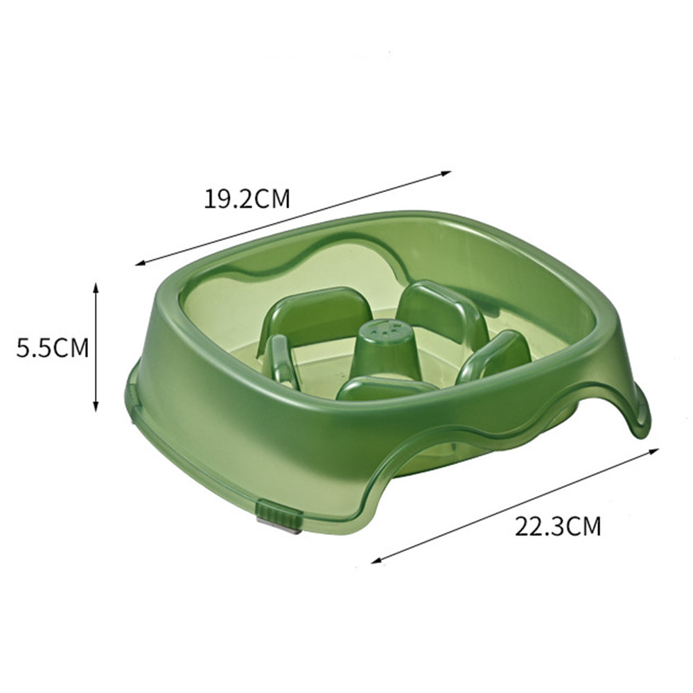 Pet Slow Anti-Suffocation Feeding Plastic Bowl