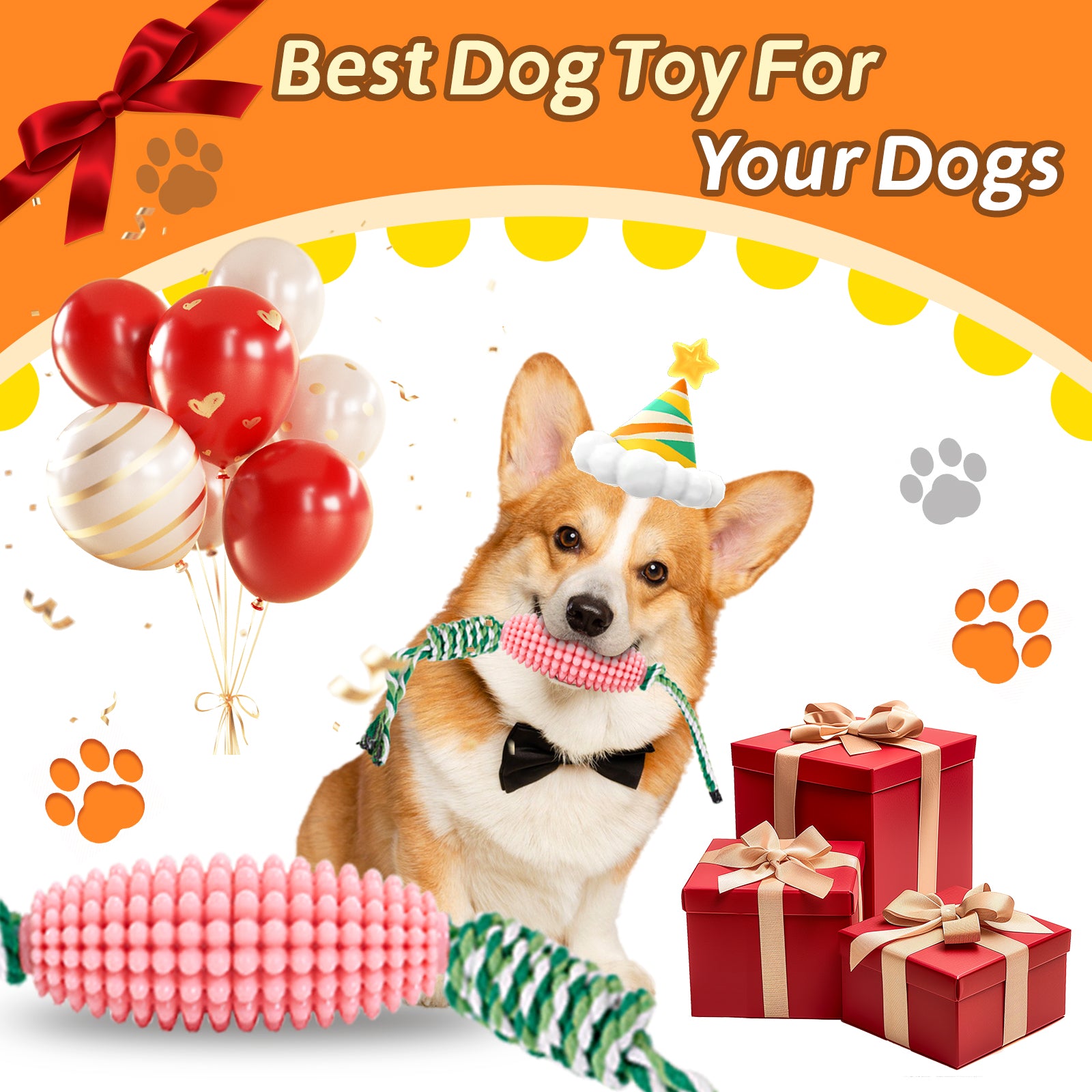 Puppy Toothbrush Interactive Corn Toys