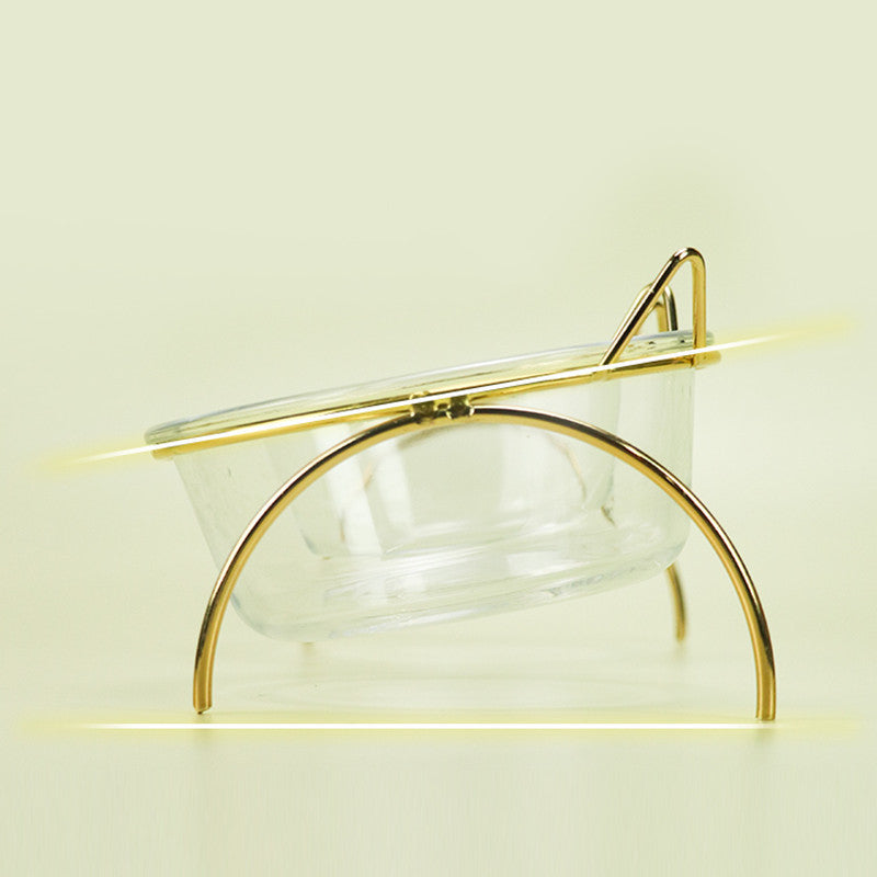 Glass Pet Food Water Feeder