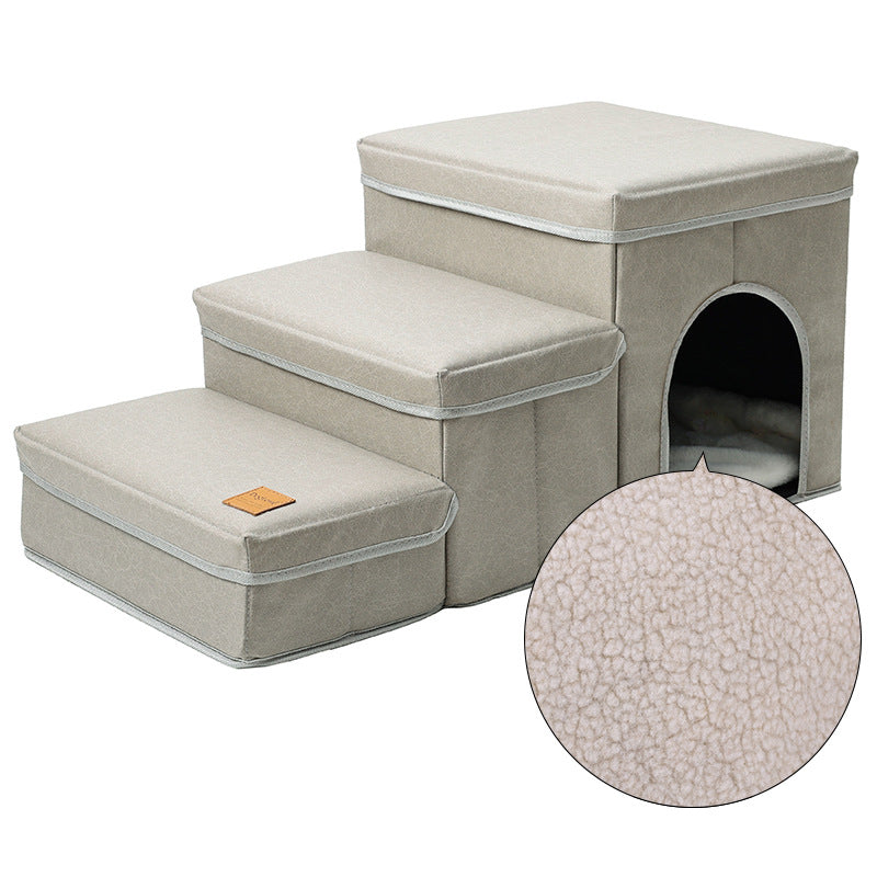 Multifunctional Pet Stairs for Cats and Dogs - Soft and Stylish