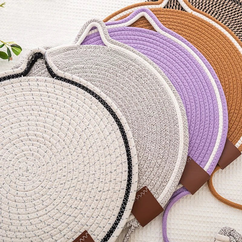 Braided Cotton Rope Cat Claw Mat