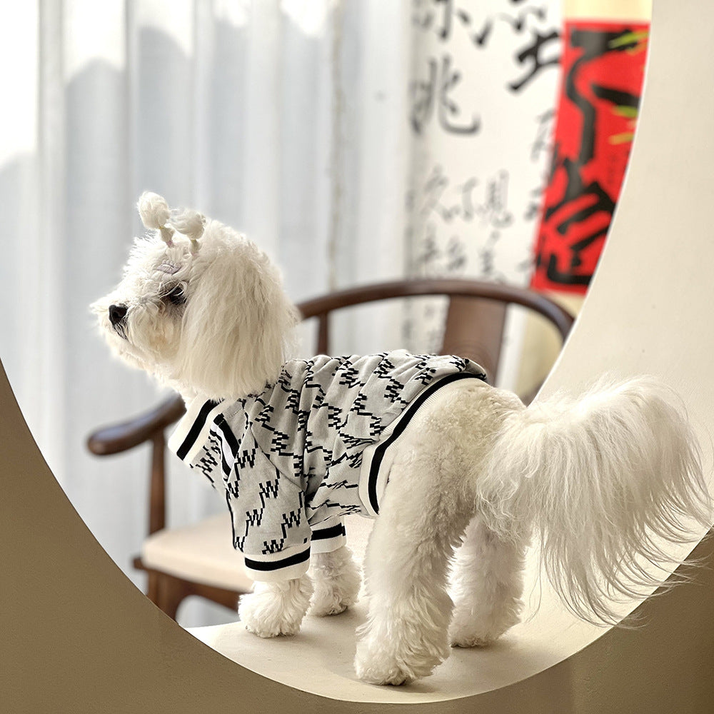 Winter Teddy Pet Jacket Zipper Coat