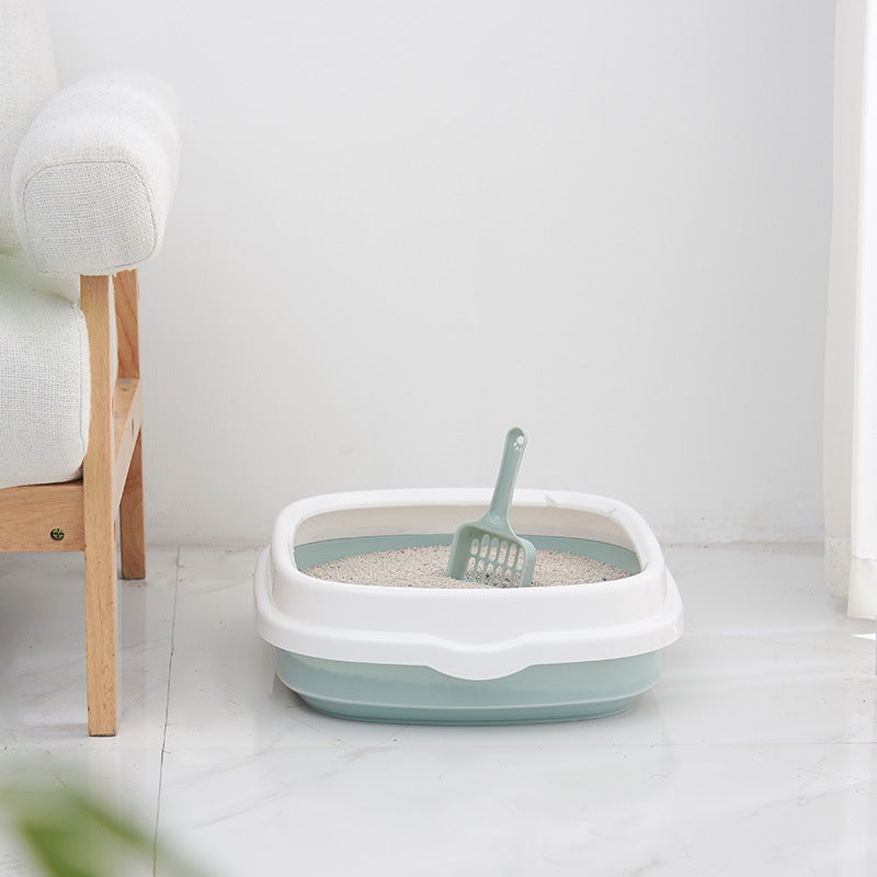 Pet Toilet Cat Litter Box with Scoop