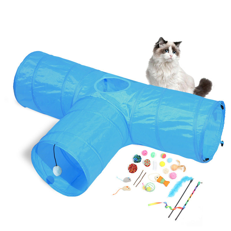 Cat Tunnel Foldable Pet Climbing Path Toy