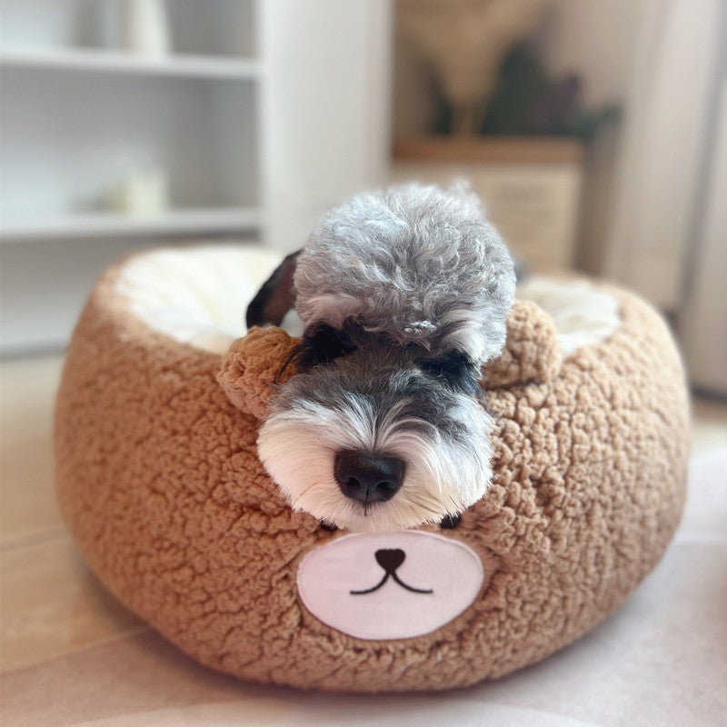 Four Seasons Universal Winter Plush Round Bed