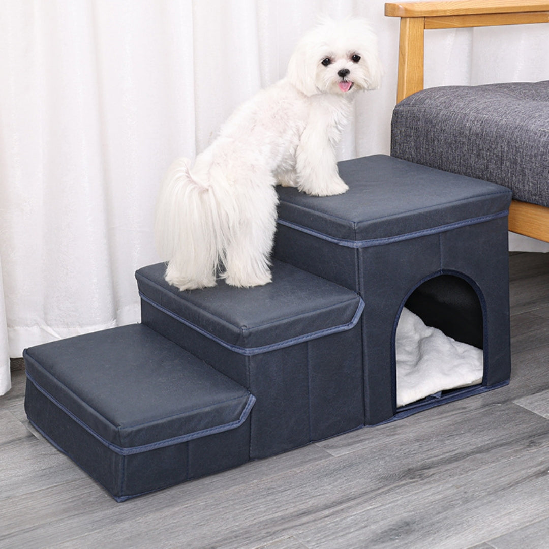 Multifunctional Pet Stairs for Cats and Dogs - Soft and Stylish