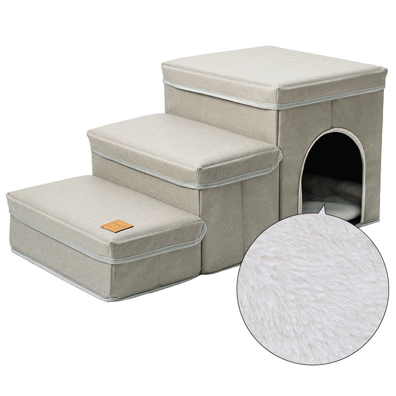 Multifunctional Pet Stairs for Cats and Dogs - Soft and Stylish