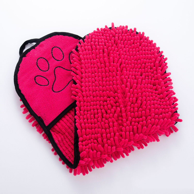 Solid Color Water Pet Bath Towel