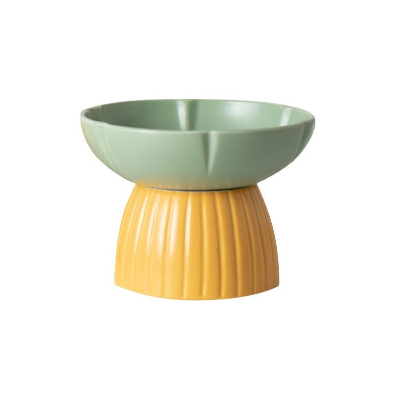 Pet Candy Color Feeding Ceramic Bowl