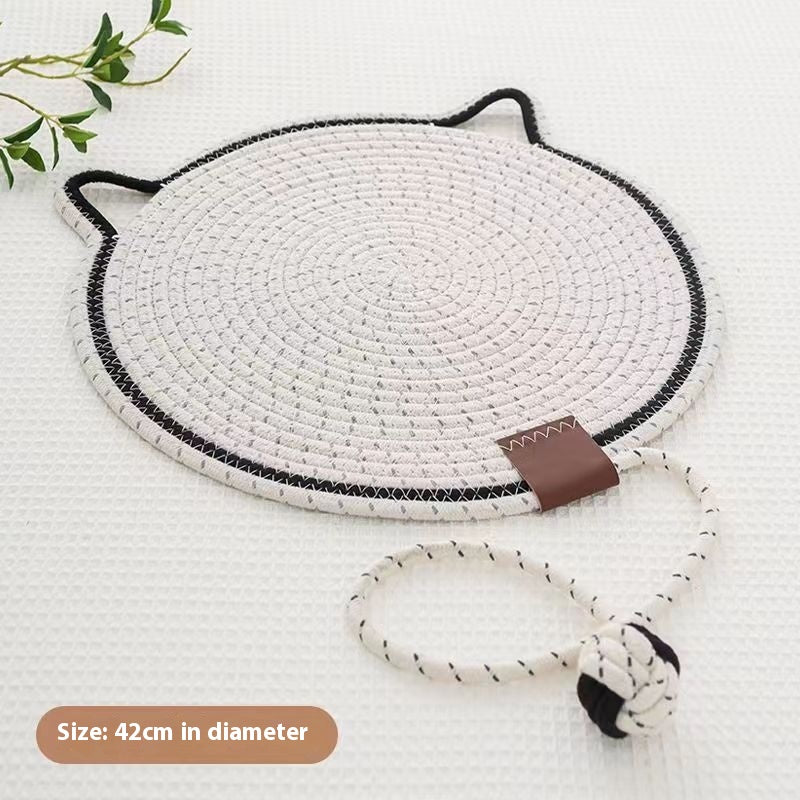Braided Cotton Rope Cat Claw Mat