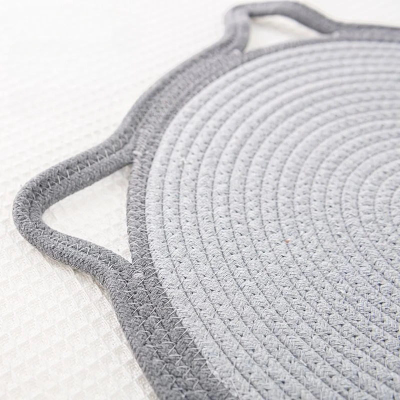Braided Cotton Rope Cat Claw Mat