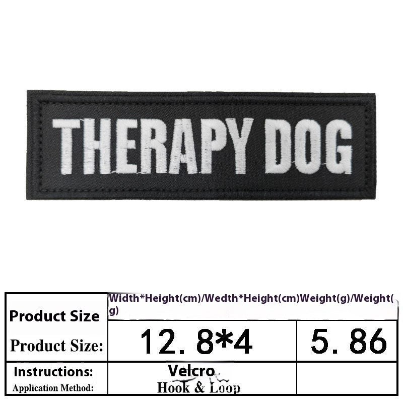 Pet Dog Accessories Embroidered Velcro