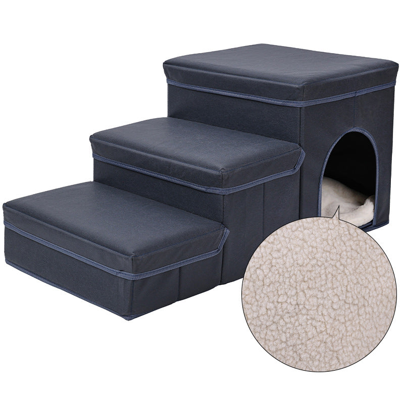 Multifunctional Pet Stairs for Cats and Dogs - Soft and Stylish