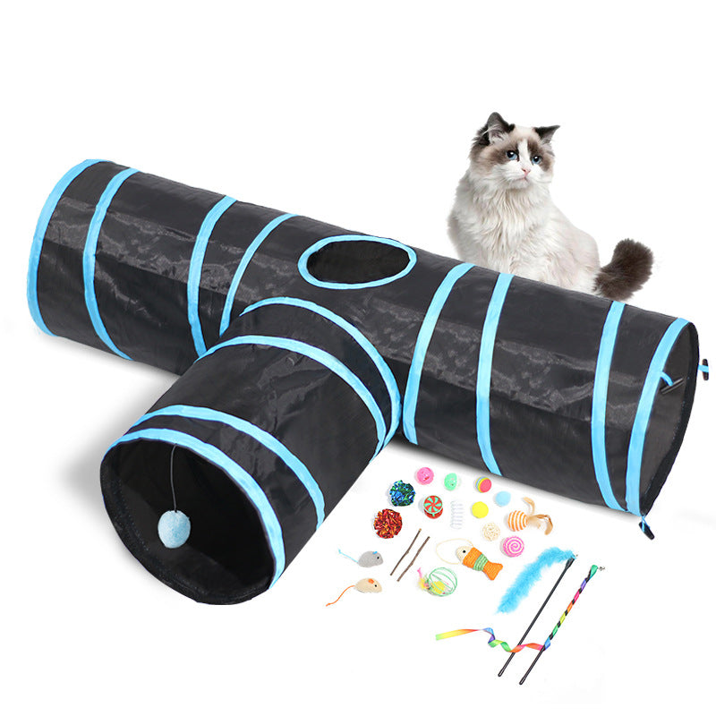 Cat Tunnel Foldable Pet Climbing Path Toy