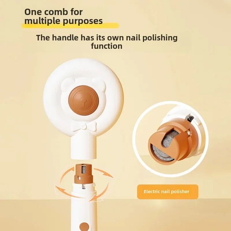 Rechargeable Two-In-One Pet Nail Trimmer & Comb