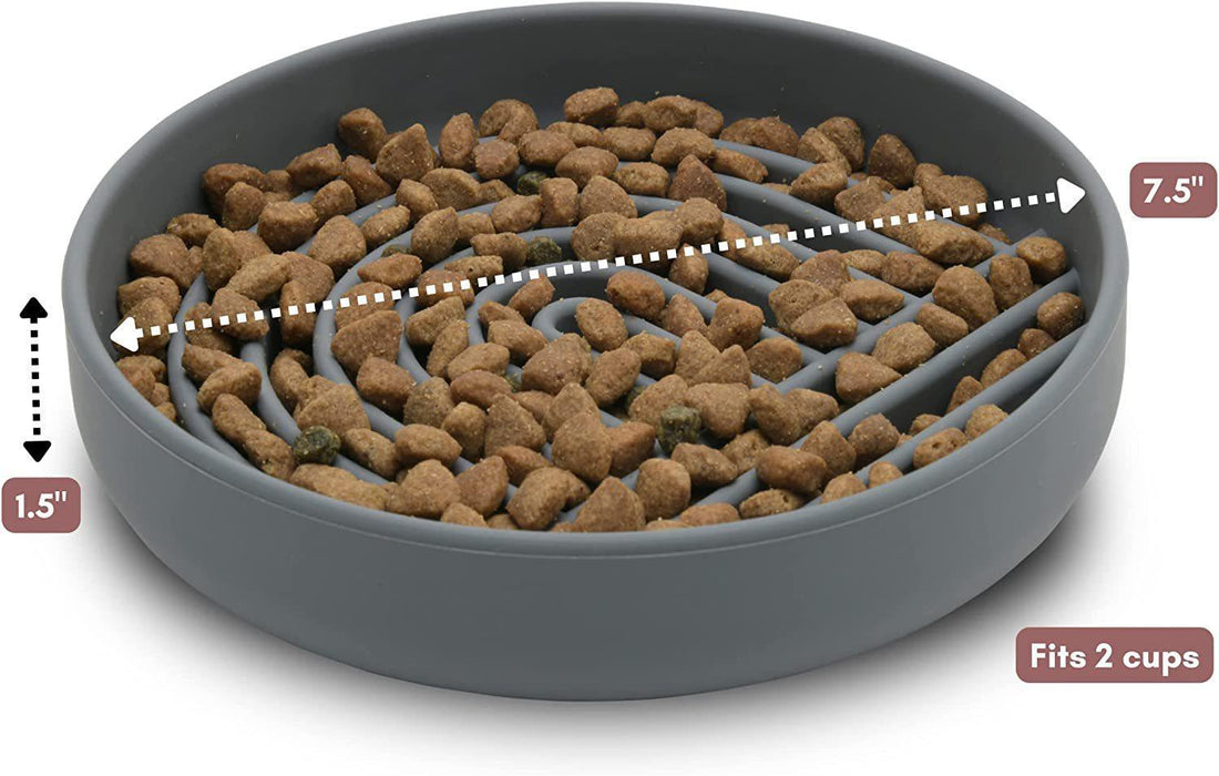 Pet Cat And Dog Slow Feeding Bowl