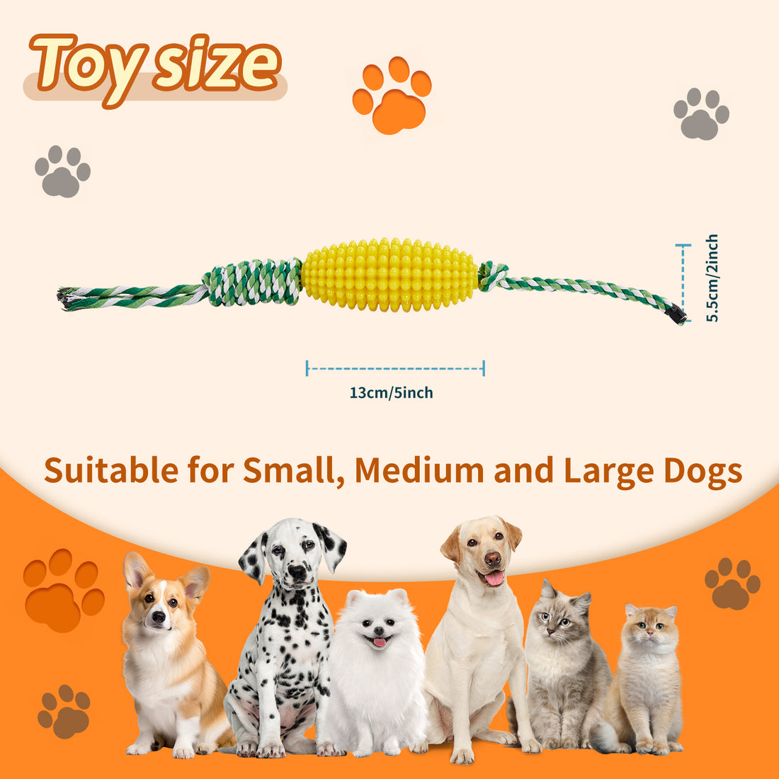 Puppy Toothbrush Interactive Corn Toys